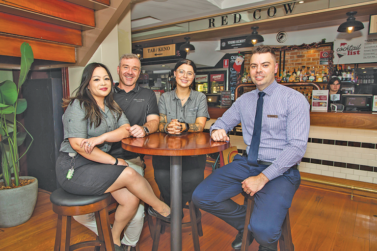 Falcone Hospitality and Red Cow Staff and David Want pf the Nepean Liquor Accord
